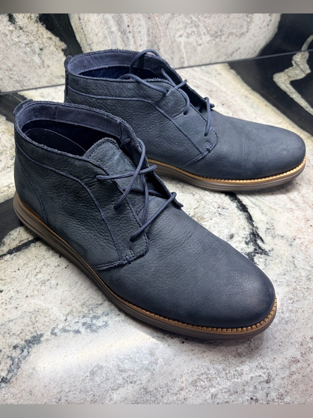 Cole Haan ØriginalGrand Chukka Boots – Navy Nubuck Leather Men’s 9M Style C38311